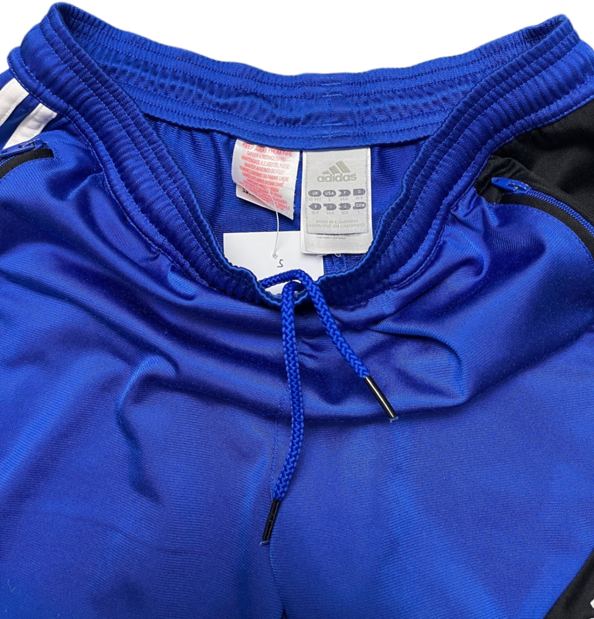 Adidas Track Pants Blue Polyester S
