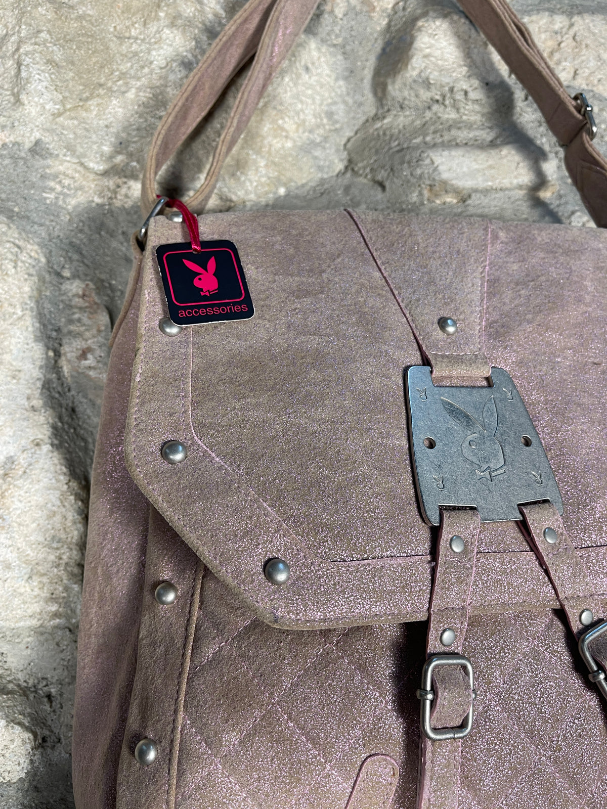 Y2K Playboy Shoulder Bag Rose Deadstock 2004