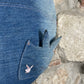 Y2K Playboy Denim Shoulder Bag Blue Deadstock 2004