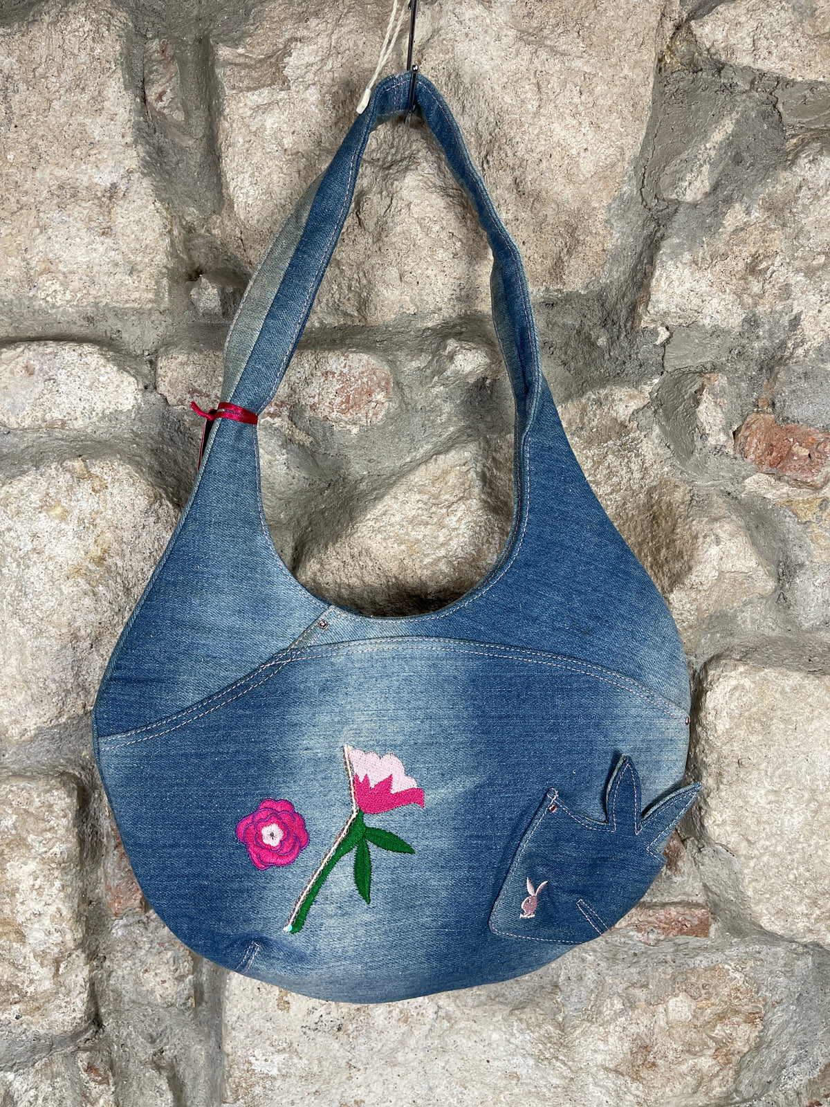 Y2K Playboy Shoulder Bag Denim Blue Deadstock 2007