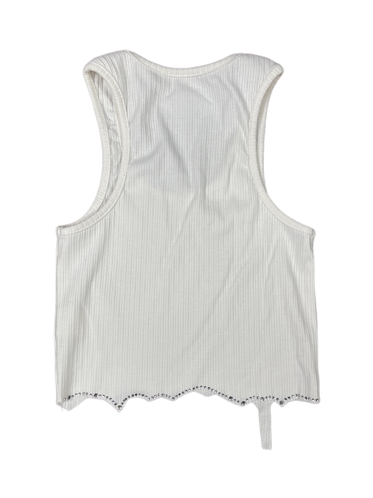 Y2k Baby Girl Sleeveless Top White - S