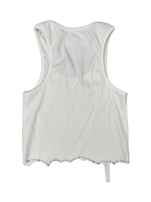 Y2k Baby Girl Sleeveless Top White - S