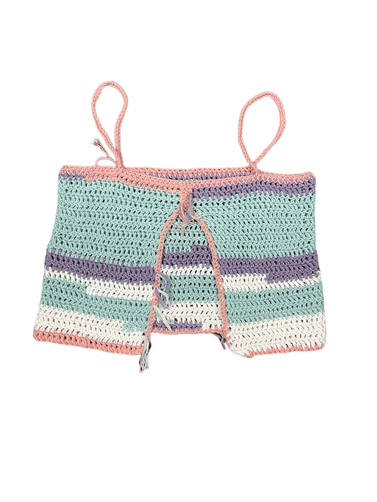 Knitted Sleeveless Top Multicolor S/M