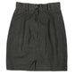 Vintage Linen Skirt Black - M