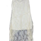 Y2k Long See Through Skirt Cream - L