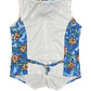Vintage Adidas Sleeveless Top White Blue - XXL