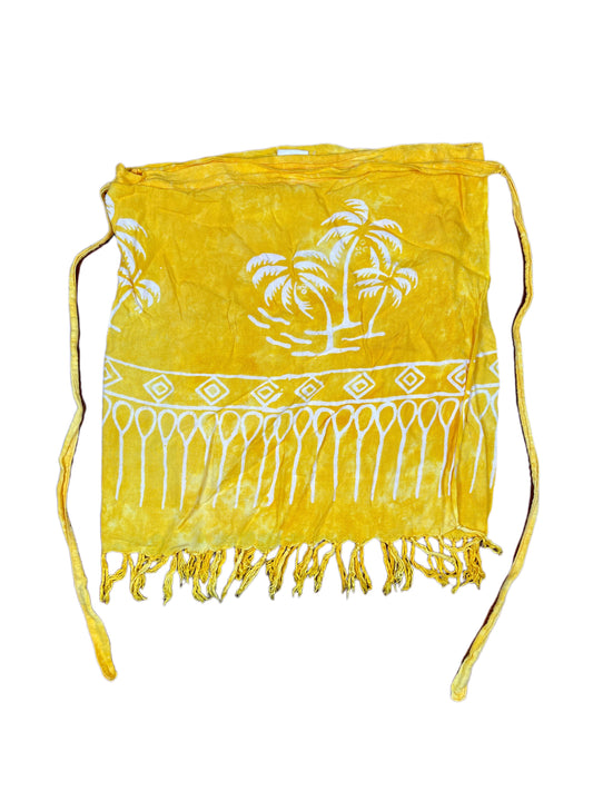 Vintage Sarong Skirt Yellow - XS-XL