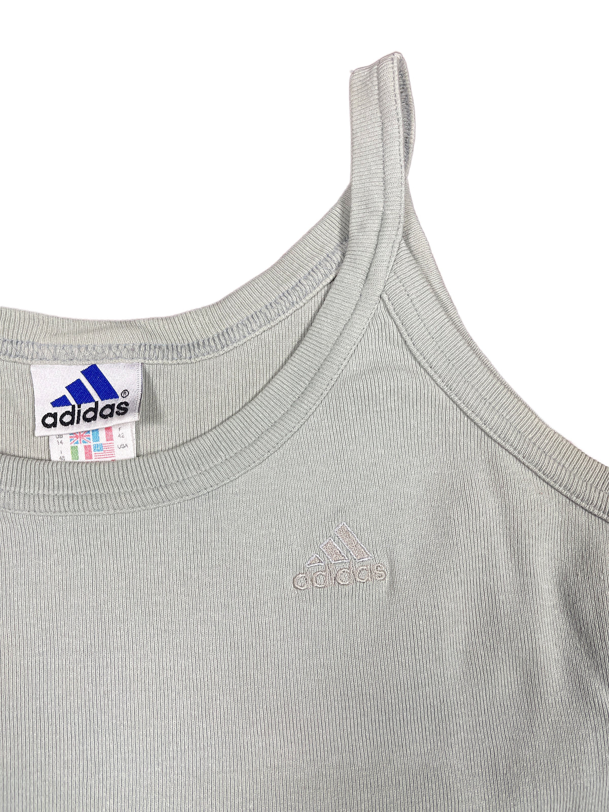 Vintage Adidas 2000s Sleeveless Top Gray - L