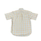 Vintage Genfis Short Sleeve Shirt Checkered Creme - L
