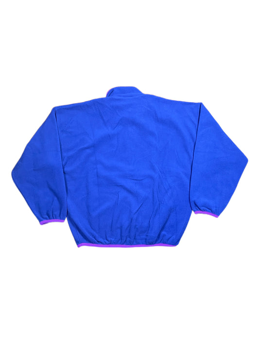 Vintage Kappa 1990s Deadstock Fleece Half Zip Sweatshirt Navy - M