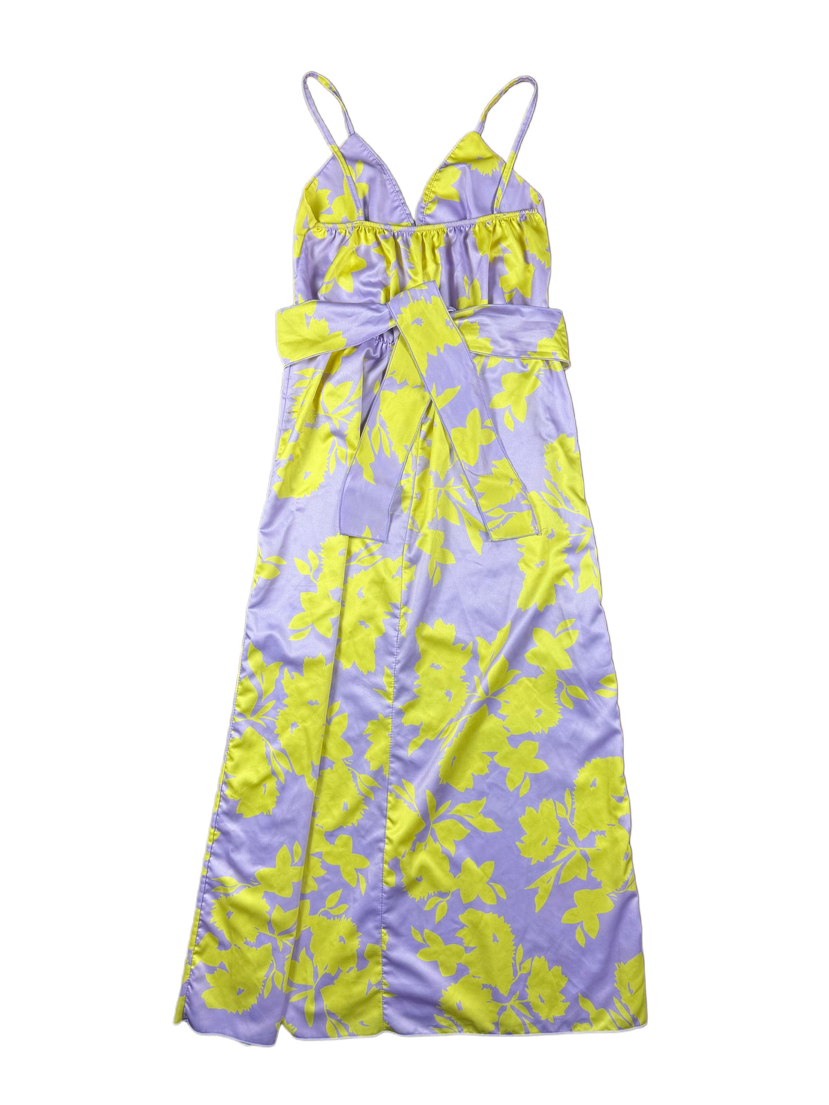 Sleeveless Dress Purple Yellow - S/M