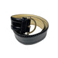 Vintage 70s Leather Belt Black