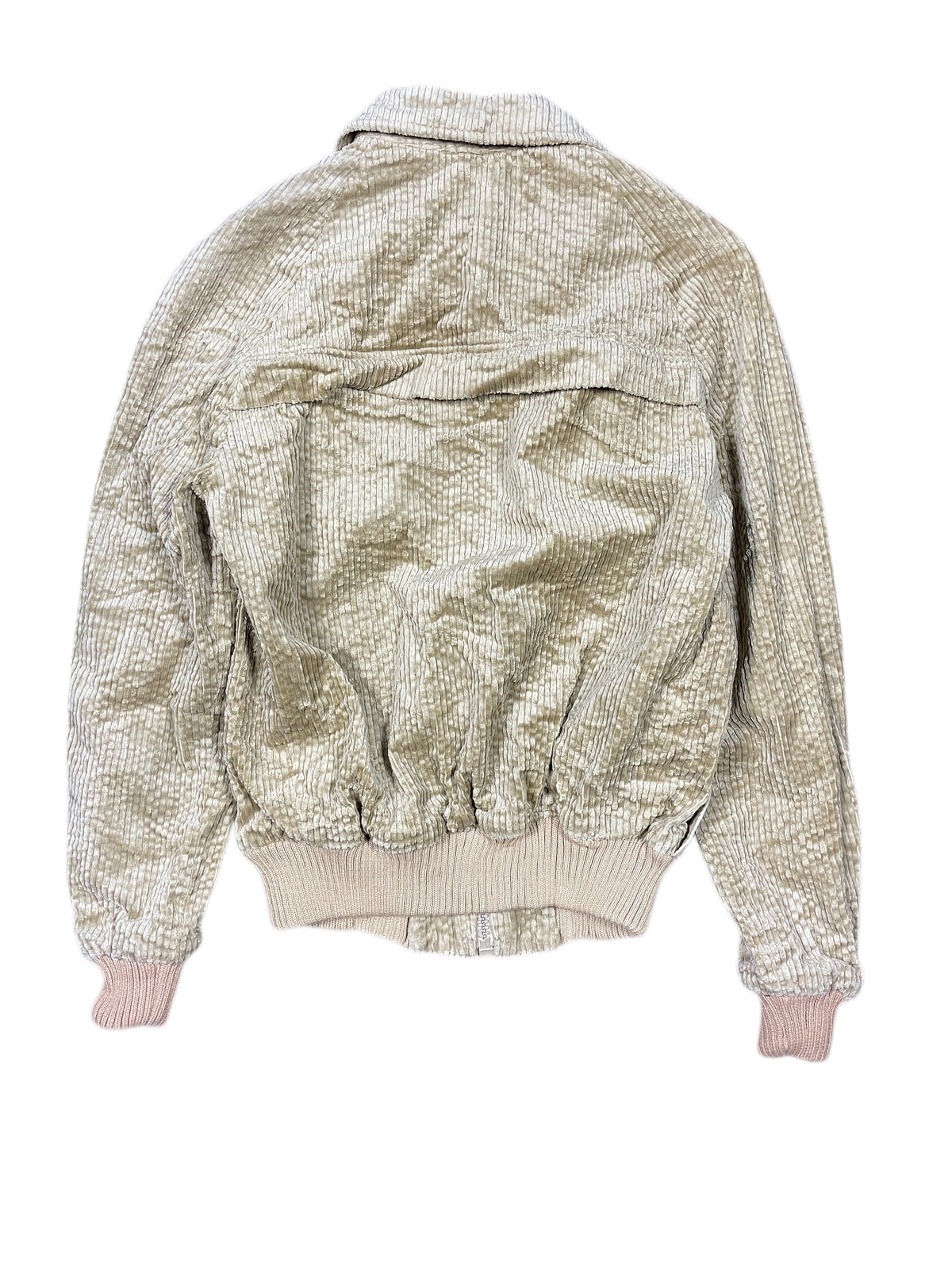 Y2k Corduroy Jacket Beige - L